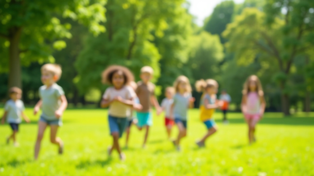 Children aged 8-12 at outdoor summer camp activity